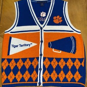 Vintage Clemson Ladies Birch Brothers Collegiate Sweater Vest